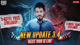 Close to 5k family RoyalPass Giveaway 3.4 Update Vampire vs Wolf Lets #rizee1v99 #gameplay #bgmi