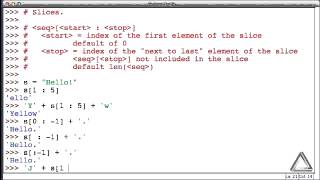 Unit 09 Video 8: Slices