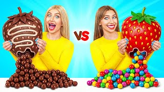 Real Food vs Chocolate Food Challenge | Funny Situations and Fails Choco DO