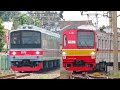 KRL TERTUA YANG MASIH BERDINAS ??!! Kumpulan Kereta Api KRL di Stasiun Depok, ada JR 205 Marchen !!