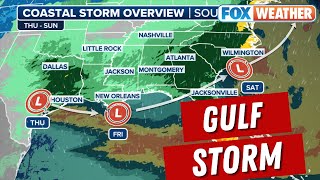 Gulf Storm Bringing Threat Of Severe Weather, Flooding To Millions From Texas To Florida