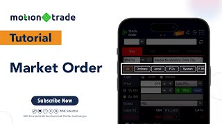 Cara Menggunakan Fitur Market Order di MotionTrade