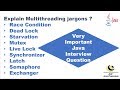 Explain the threading Jargons in Java ?  || Java Multi Threading Interview Questions
