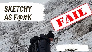 Sub-zero Snowdon hike FAIL