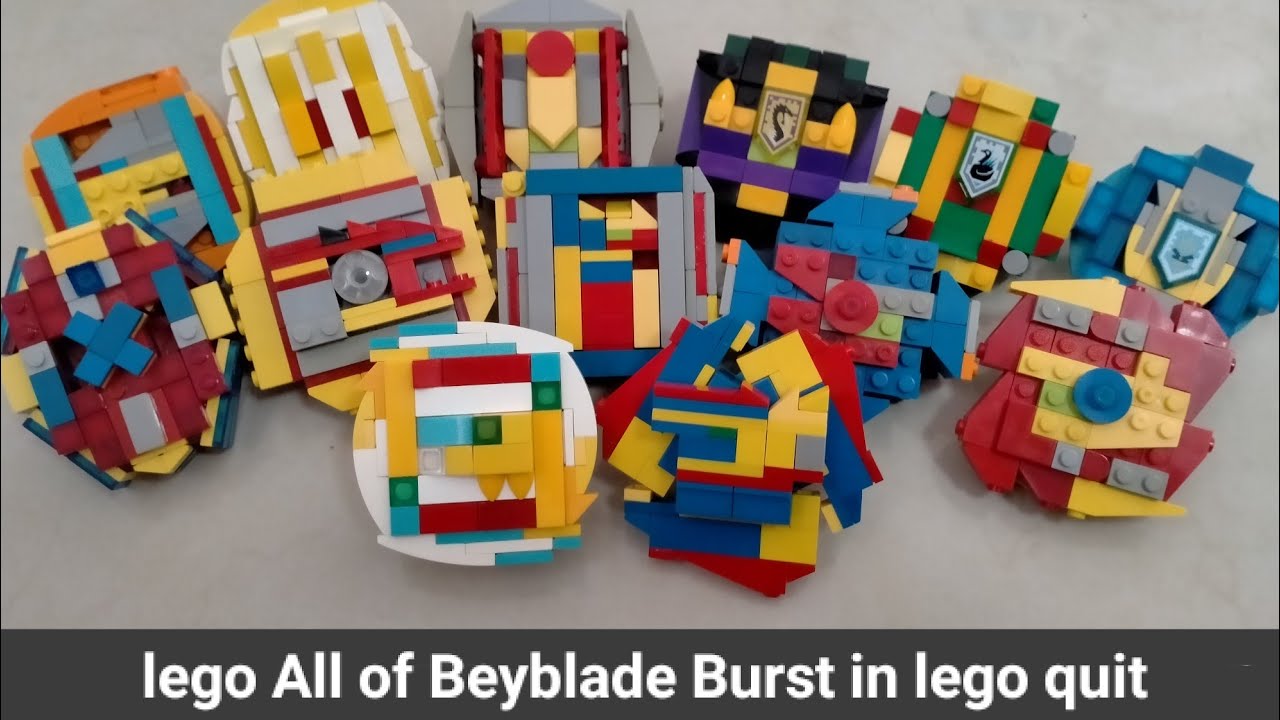 Lego All Of Lego Beyblade Burst In Lego Quit - YouTube