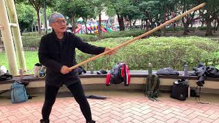 【八卦盤龍】【20201219(28)】lecture about practice, how to feel the force with weapon practice and ...