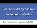 Evaluación del aprendizaje en entornos virtuales