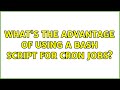 What's the advantage of using a bash script for cron jobs? (2 Solutions!!)