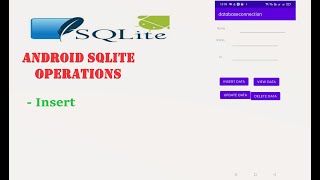 how to insert data in SQLite database| insert data in SQLite database | SQLite insert data