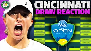 Swiatek & Rybakina on same side of draw! | WTA Cincinnati 2023 Draw Reaction