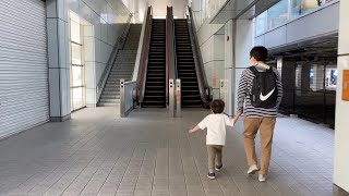 【Japanese Escalator】名鉄・西尾駅・東口2・日立エスカレーター