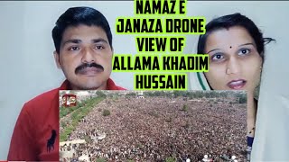 Indian women reacts on Namaz e Janaza Drone view of Allama Khadim Hussain Rizvi😭😭