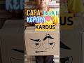 CARA MEMBUAT KEPALA KARDUS VIRAL #kepalakardus #trending #trendingshorts #viral #fyp #art