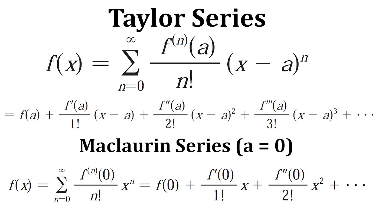 Maclaurin Series Formula Vs Taylor Series Infoupdate Org