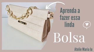 Aprenda a fazer essa linda Bolsa! Fácil e pouquíssimo material utilizado!