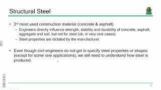 CE 321 강의 19: 구조용 강철 (2017.10.25)