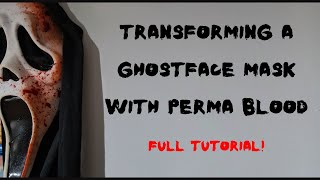 Custom Ghostface Mask With Permablood!