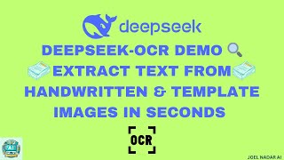 DeepSeek-OCR Demo | Extract Text from Handwritten & Template Images in Seconds