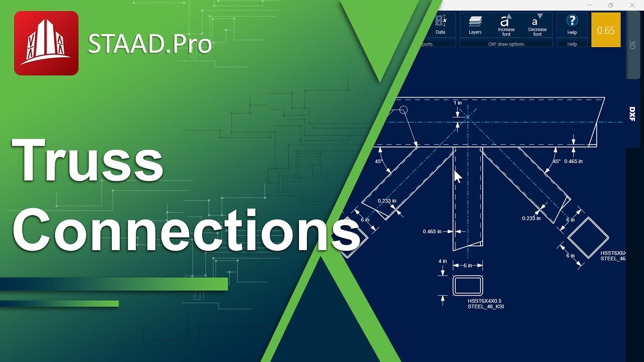 Designing Truss Connections In STAAD.Pro - YouTube