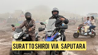 SURAT TO SHIRDI  VIA  SAPUTARA // MONSOON BIKE RIDE // 2023