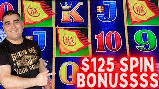 😱$125 Spin BONUS On MILLION DOLLAR Dragon Link Slot