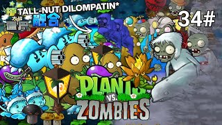 Plants vs Zombies Fusion mod (PVZ RH), Adventure mode level 34 | Playthrough Indonesia | Afumadith