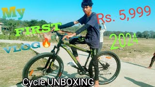 My first vlog🔥//MTB Cycle Unboxing 2024\\\\Lifelong 27.5 T 👍 Akash Vlog Ranchi