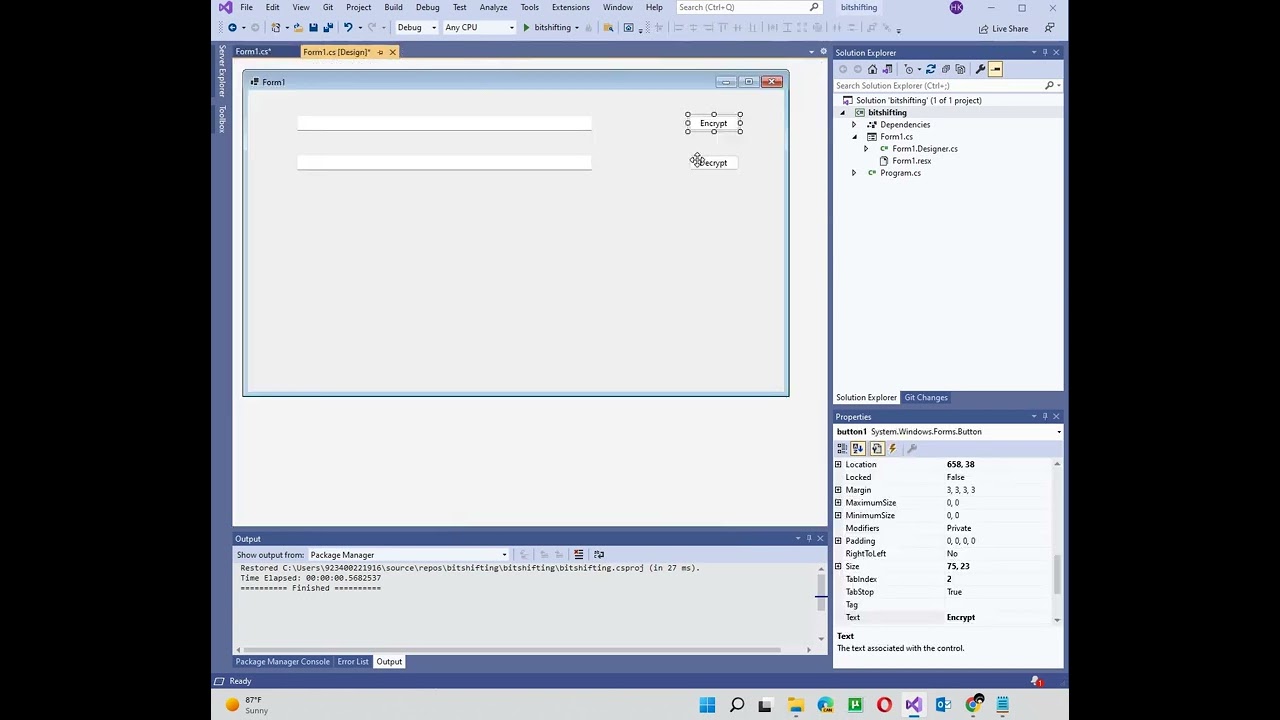 Encrypt And Decrypt The String Using Bitshift In C Youtube