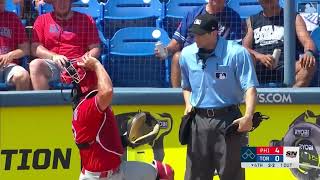 Moment: Bizarre ejection from MLB spring game for Phillies catcher