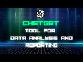 Using ChatGPT to analyze data and write report