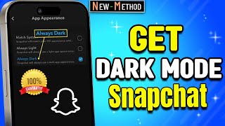 How to Get Dark Mode on Snapchat | Fix Dark Mode options not Showing [100% Solved]