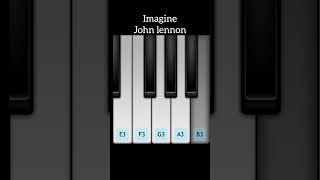 John Lennon-Imagine |piano tutorial #shorts #youtubeshorts #shortsvideo #trending #viral