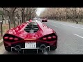 2022 1 23 外苑 スーパーカー 爆音 億車 ランボルギーニ フェラーリ