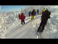 2011年2月2日　 八甲田スキー　前岳肩からオンボード映像 powder ski onboardcamera