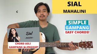 CHORD SIMPLE GAMPANG (Sial - Mahalini) (Tutorial Gitar) Chord Aslinya Mudah! VIRAL!