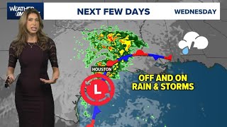 KHOU 11+ Weather Impact: Widespread showers expected Wednesday