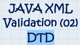 JAVA XML Validation (02) - DTD