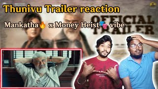 Thunivu Official Trailer REACTION | Ajith Kumar | H Vinoth | Zee Studios | Boney Kapoor | Ghibran