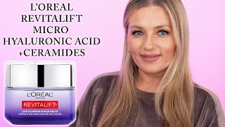 L'OREAL Revitalift Micro Hyaluronic Acid \u0026 Ceramides Water Cream Review