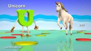 A is for Ant Nursery rhymes - 3D Animation ABC Animals Alphabet song for children
