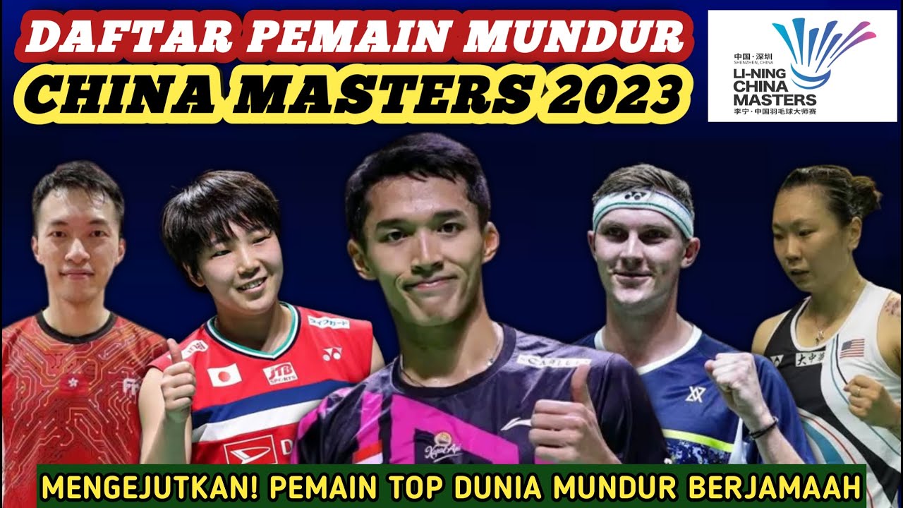 Pulang Rame2 - Daftar Lengkap Pemain Mundur Dari Badminton China ...