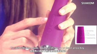 SVAKOM Emma Heating Function Rabbit ear shape Ultra strong Multi speed Intelligent Lasting Vibrator