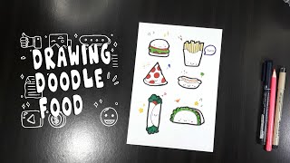 Drawing doodle food | doodle with me