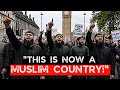 Muslims RALLY in the Streets of London & Harass Christians!