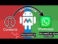 MACRODROID TUTORIAL  2 - Send WhatsApp message without saving numbers
