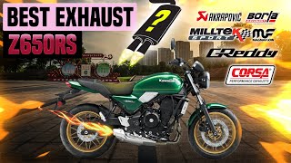 Kawasaki Z650RS Exhaust Sound🔥Akrapovic,Arrow,Black Widow,GPR,MTC,Scorpion