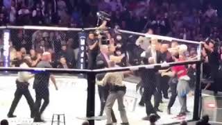 Khabib Nurmagomedov Teammates Attacking Connor McGregor after UFC 229