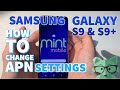 MINT MOBILE Samsung Galaxy S9 S9 Plus APN SETTINGS