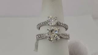 Hearts On Fire 1.2 ct Diamond AGS Triple 0 / 1.93 ct Vintage Transition Diamond Engagement Ring EGL