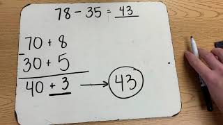 Solving 2 Digit Subtraction: Expanded Form (NO Regrouping)